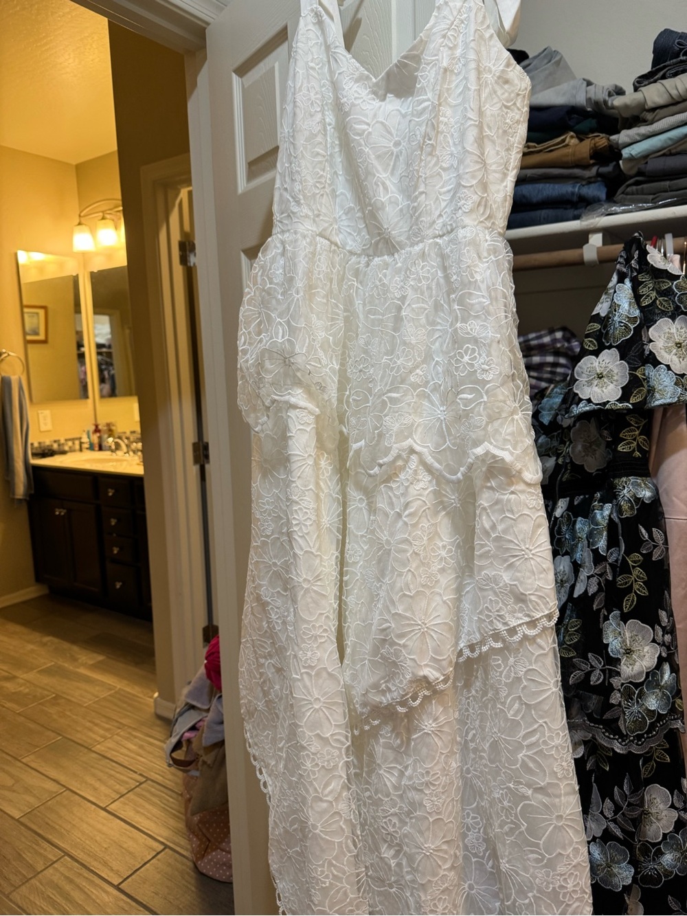 Just me tired lace dress M